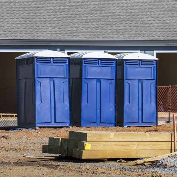 are there any restrictions on where i can place the portable restrooms during my rental period in Charlack